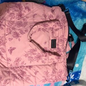 Pink Floral Baby Bag